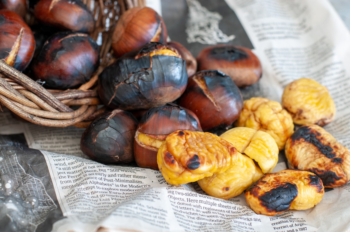 chestnuts roasted like a street vendor
