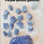 Purple potato gnocchi