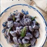 Purple potato gnocchi