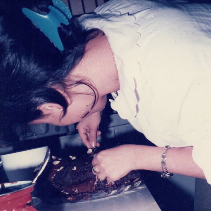 Laura Giunta cooking 1984