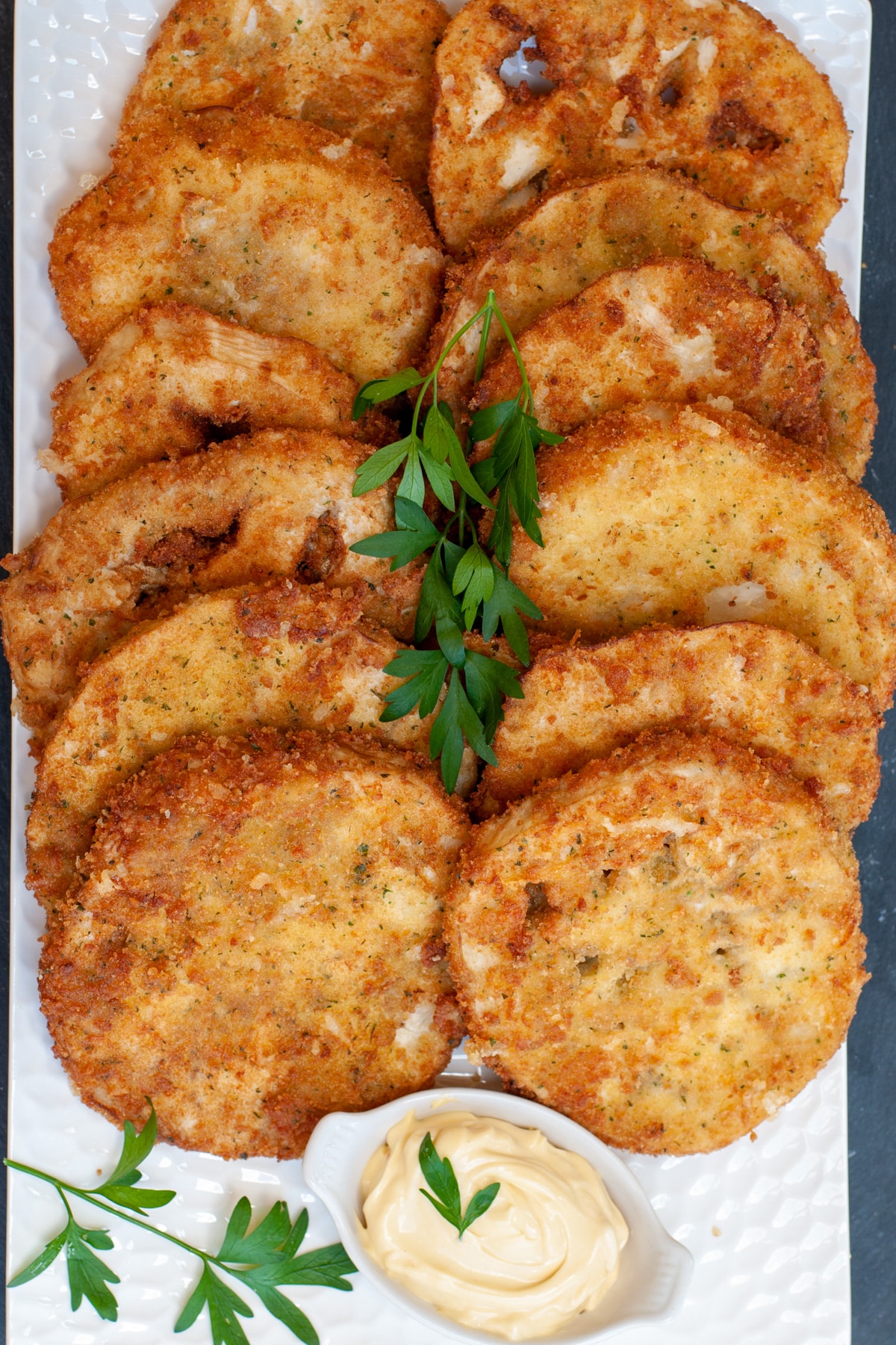 fried eggplant cutlet milanese
