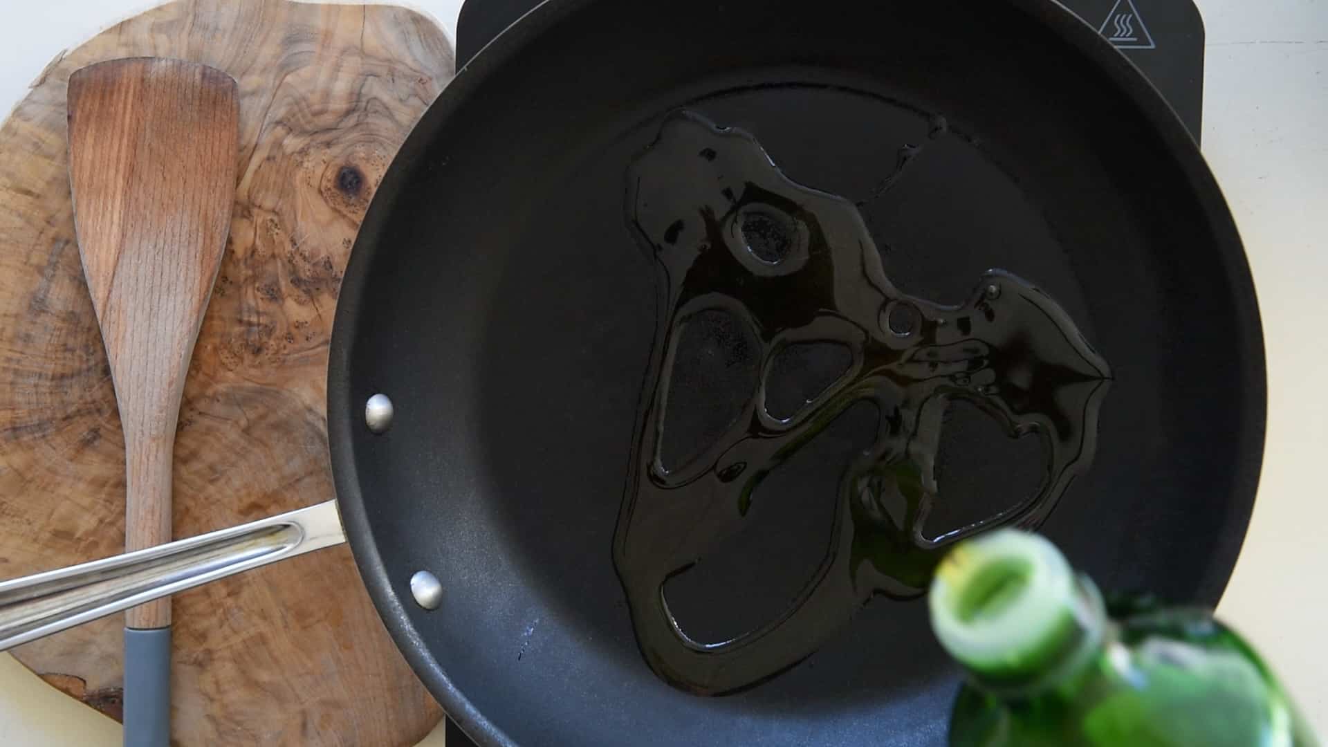 olive oil in a large pan