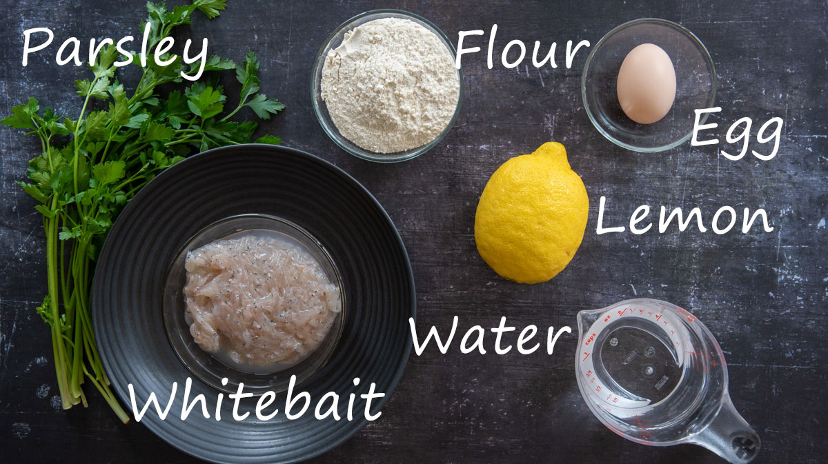 ingredients for neonata fritters with names