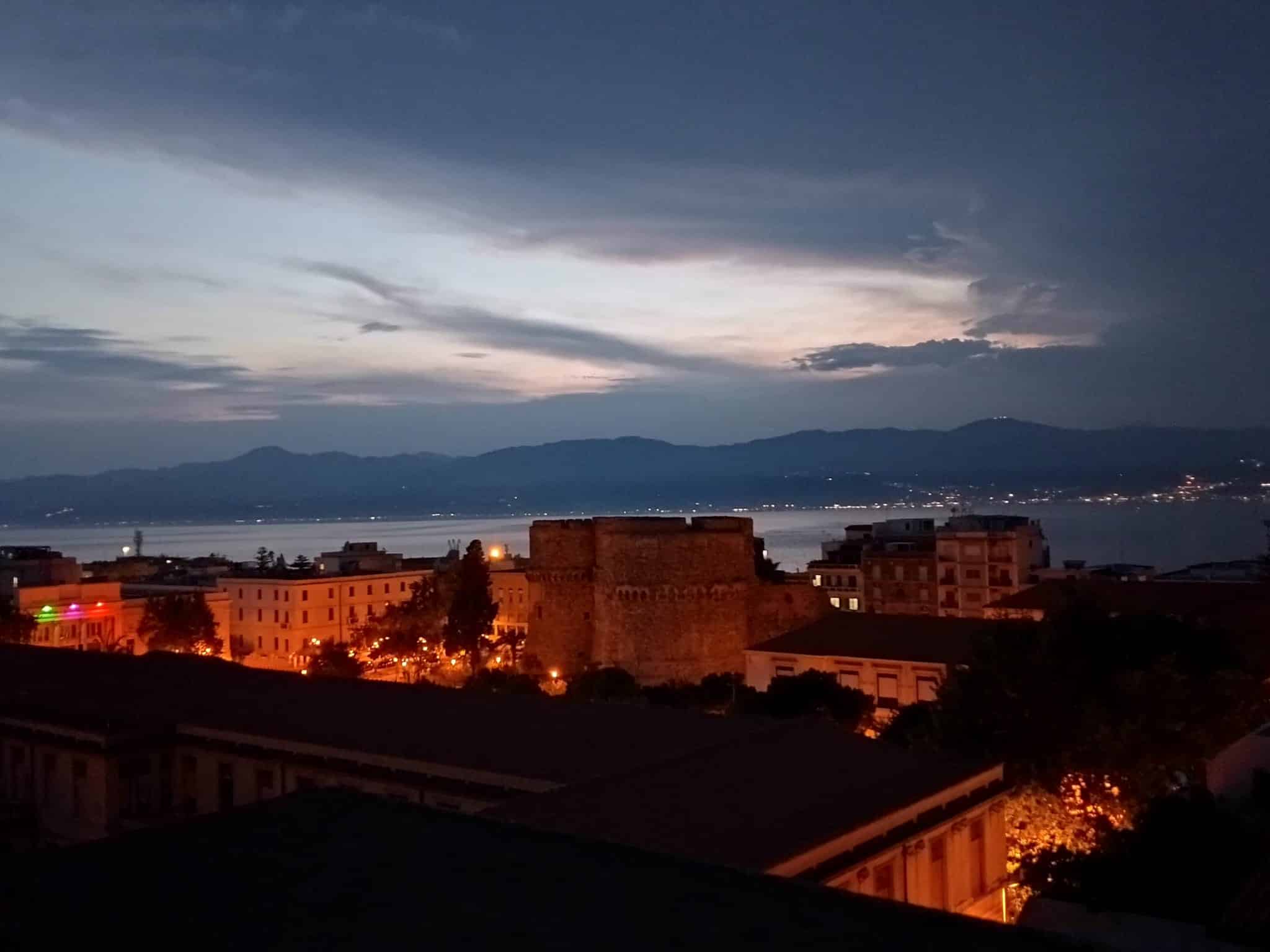 Reggio Calabria view over Sicily