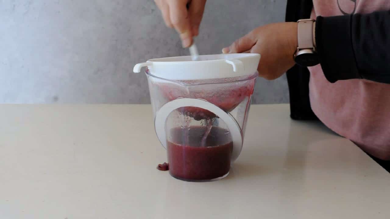 pass it through a sieve