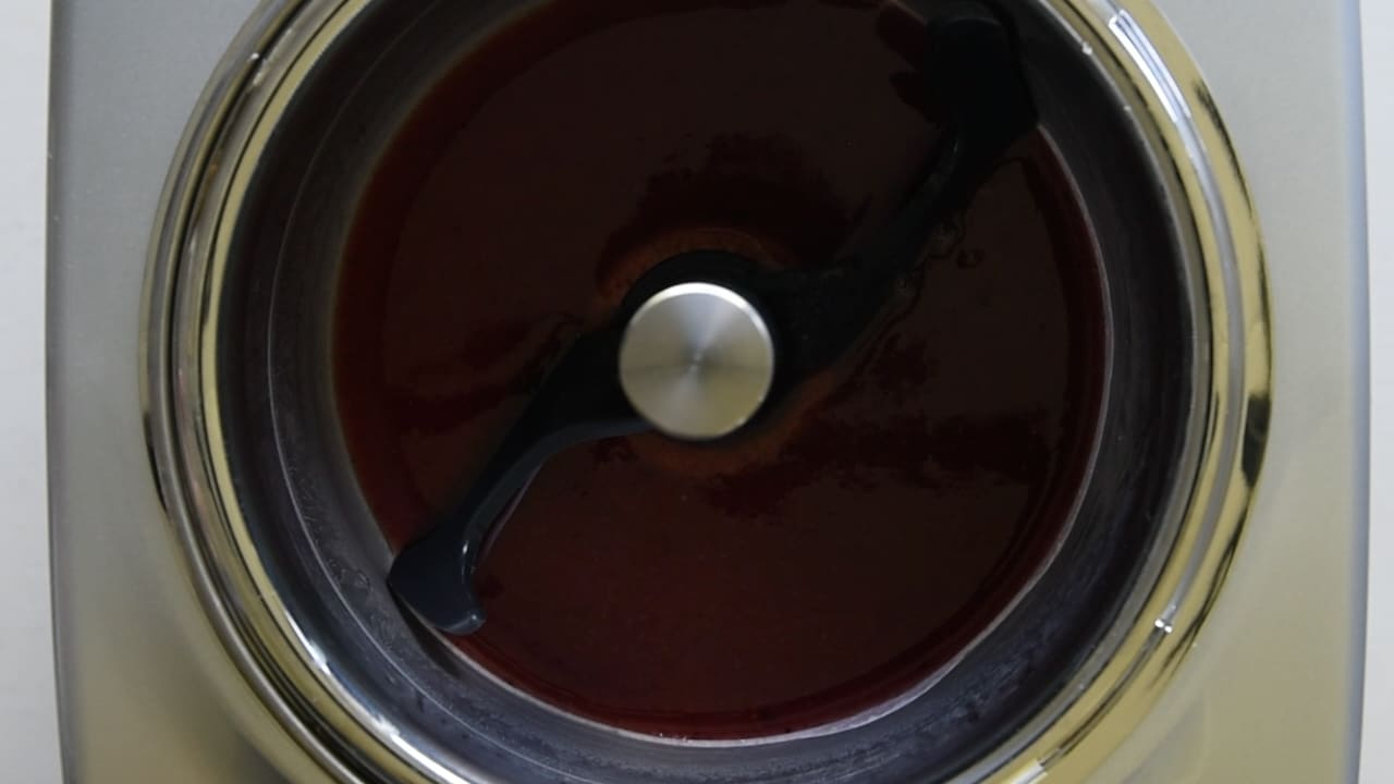 pour it in the ice cream machine