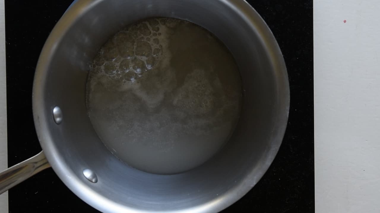 bring the syrup to boil