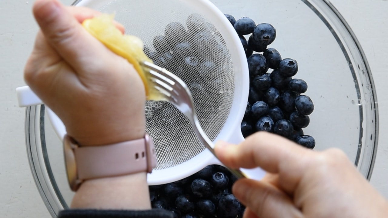 marinate with lemon juice and sugar