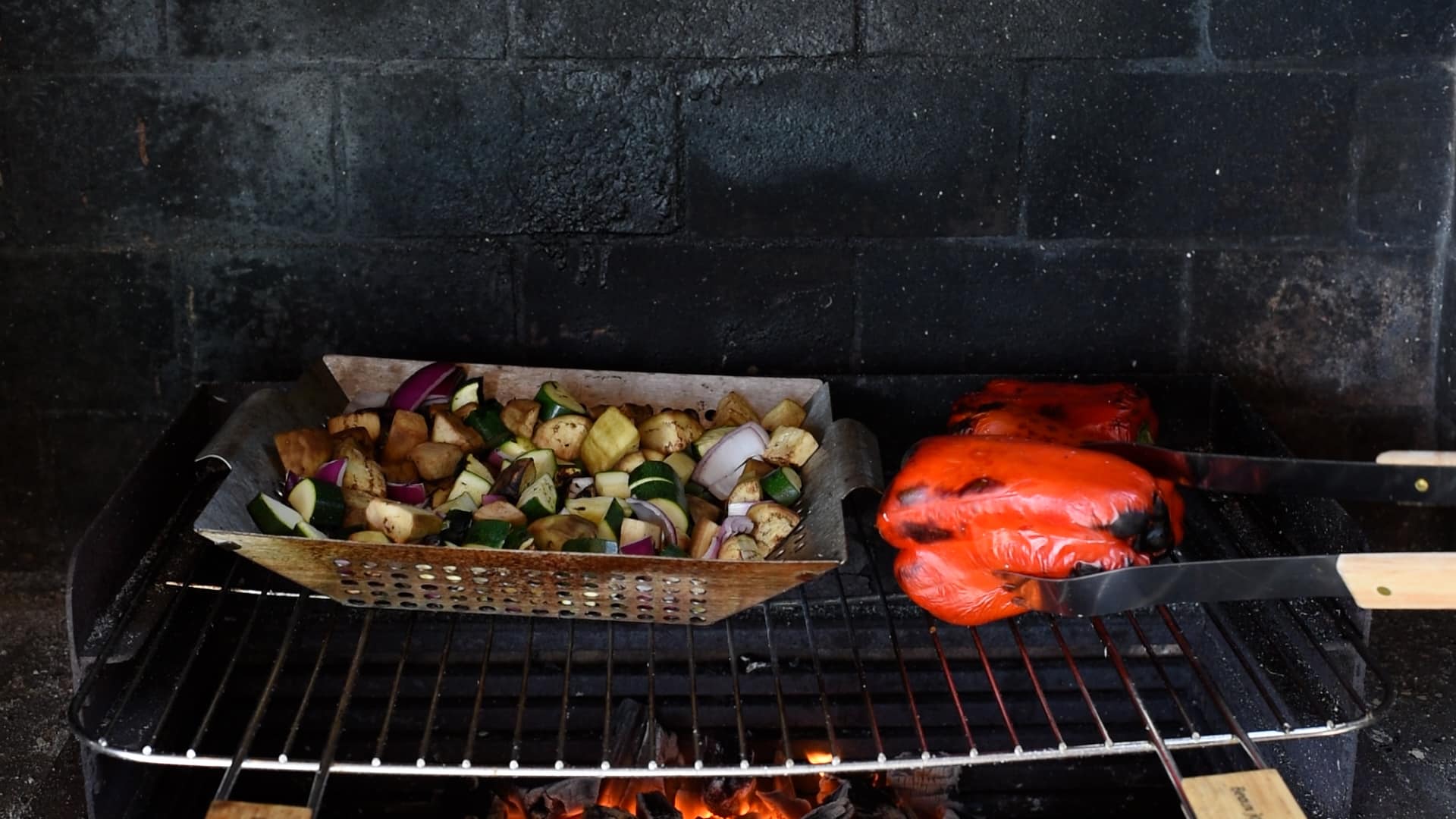 turn the red peppers