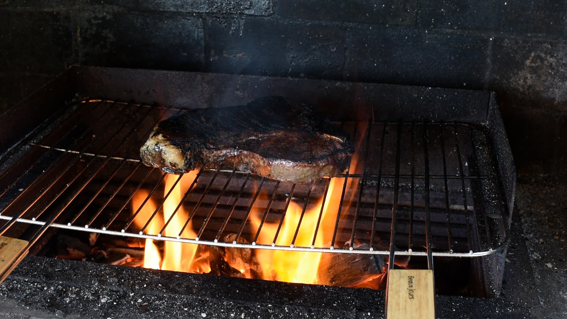 turn the steak on the other side