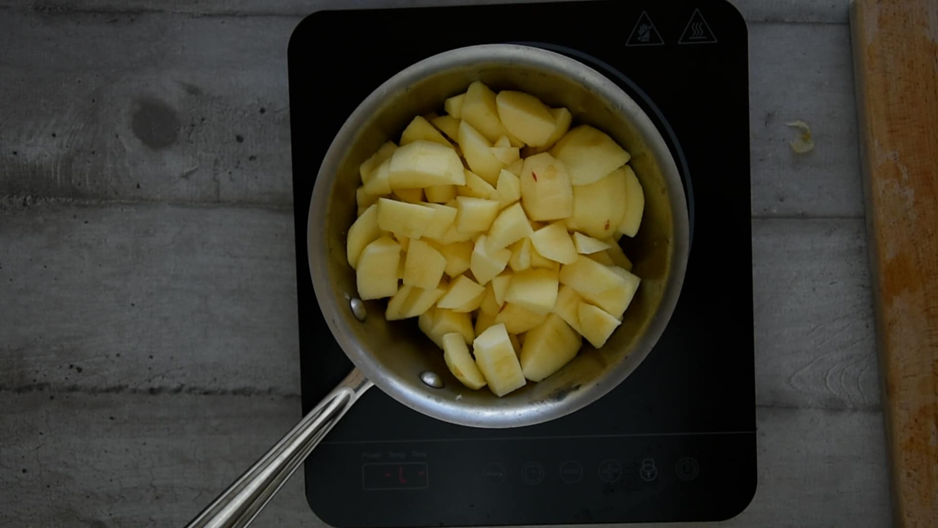 Add lemon juice so they don't turn brown