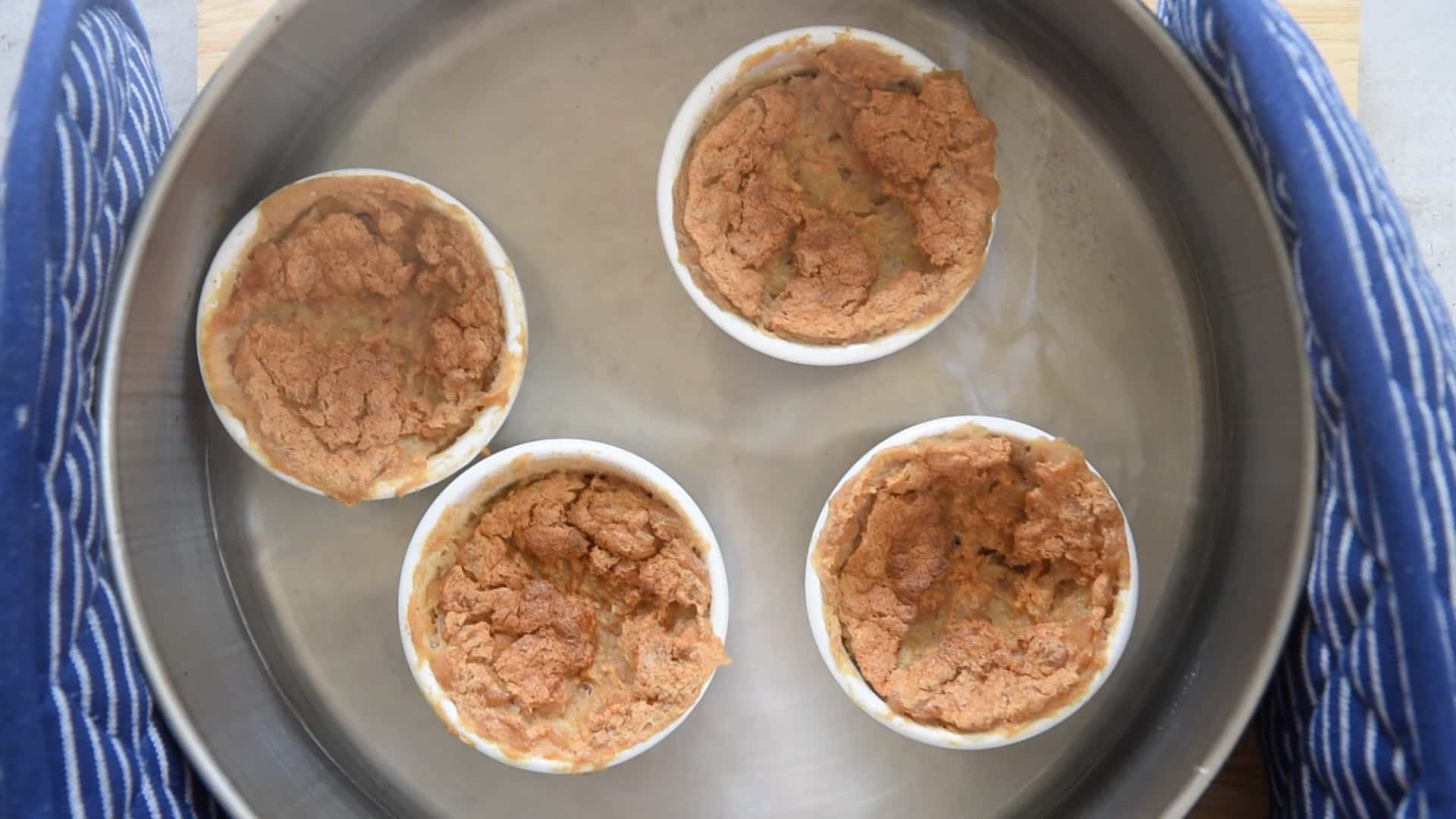 Bake bain marie for 45 minutes