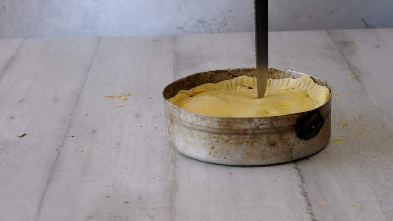 Cut the top to releave steam