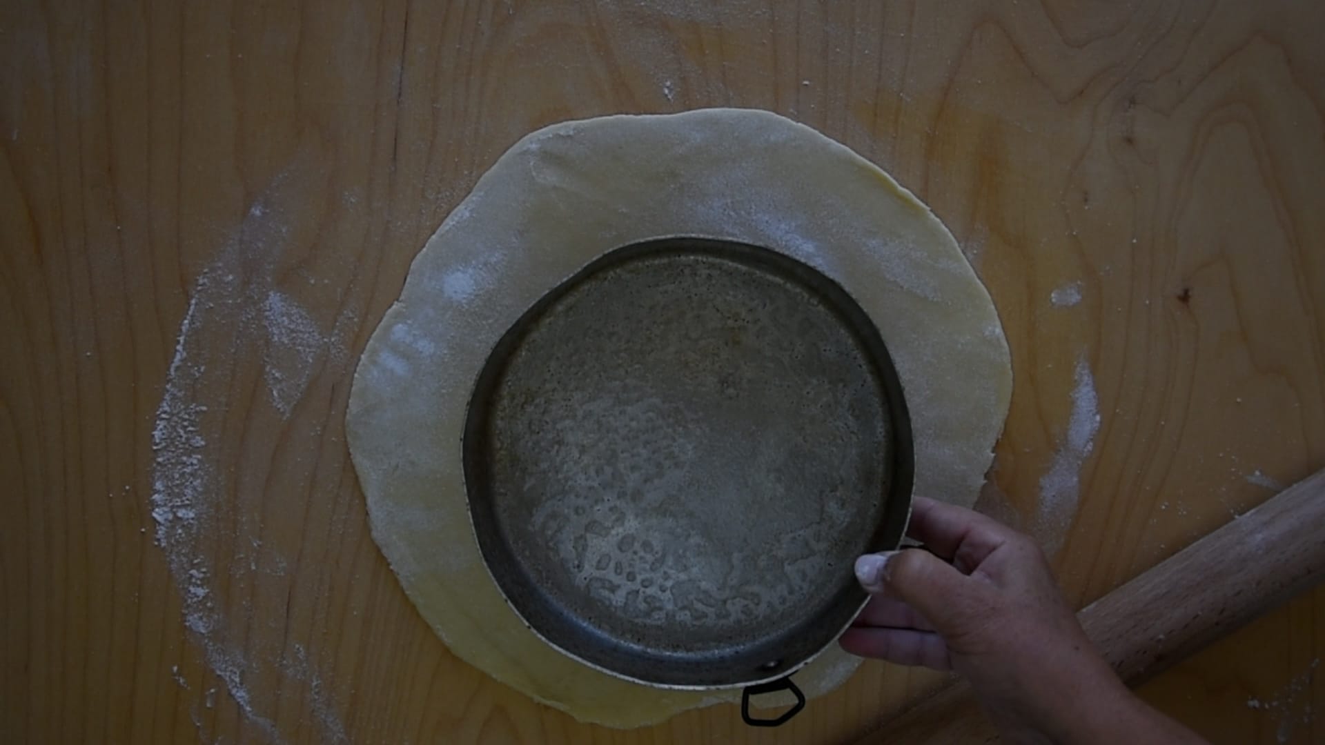 Roll the dough large enough