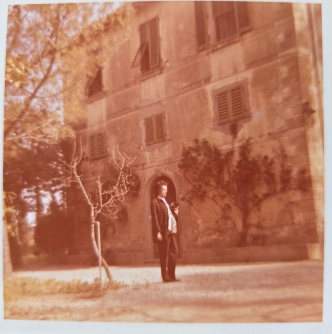 My aunt at her farm in Tuscany