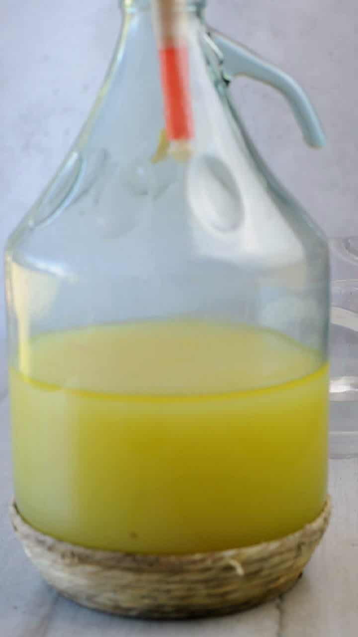 Add the syrup to the filtered infused alcohol