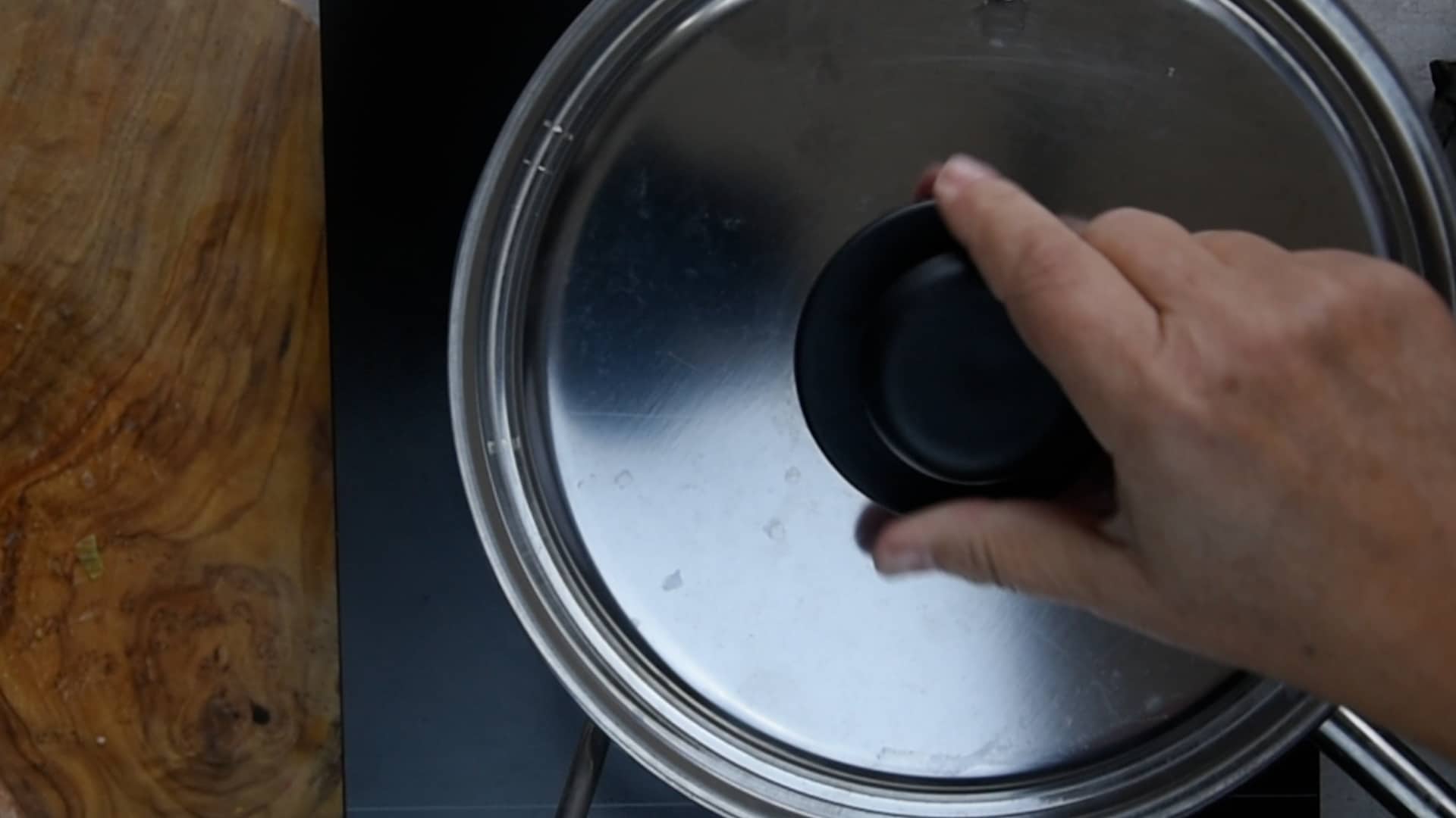 Cover the pot and let the risotto rest