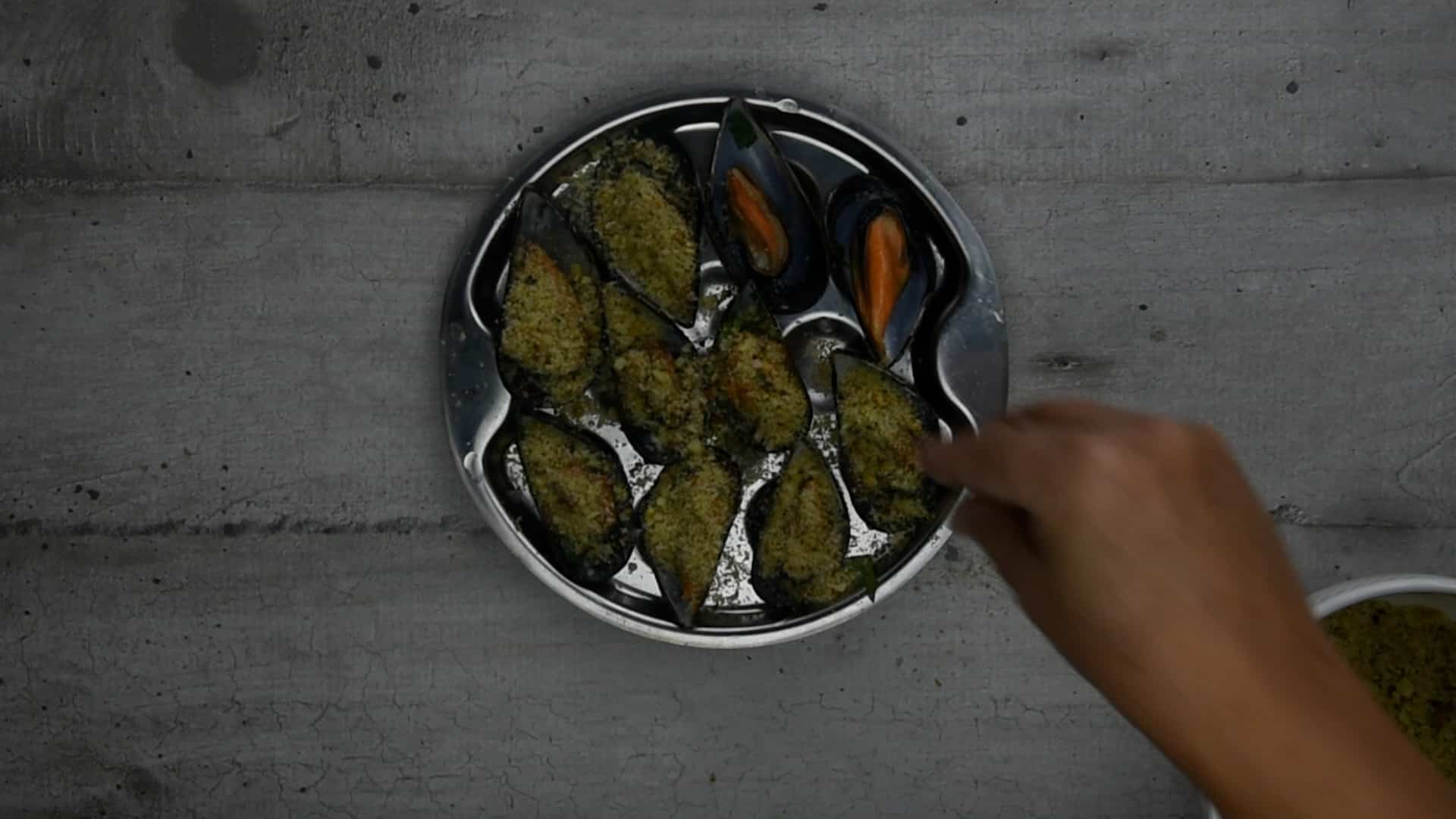 Cover with the breadcrumbs