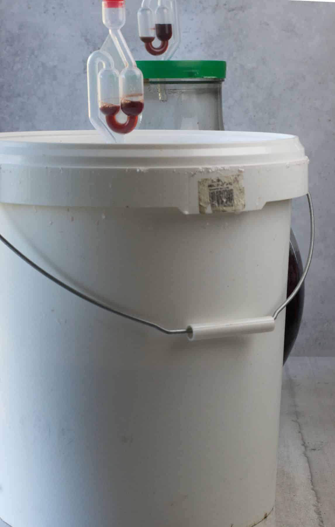 Container for fermenting the wine