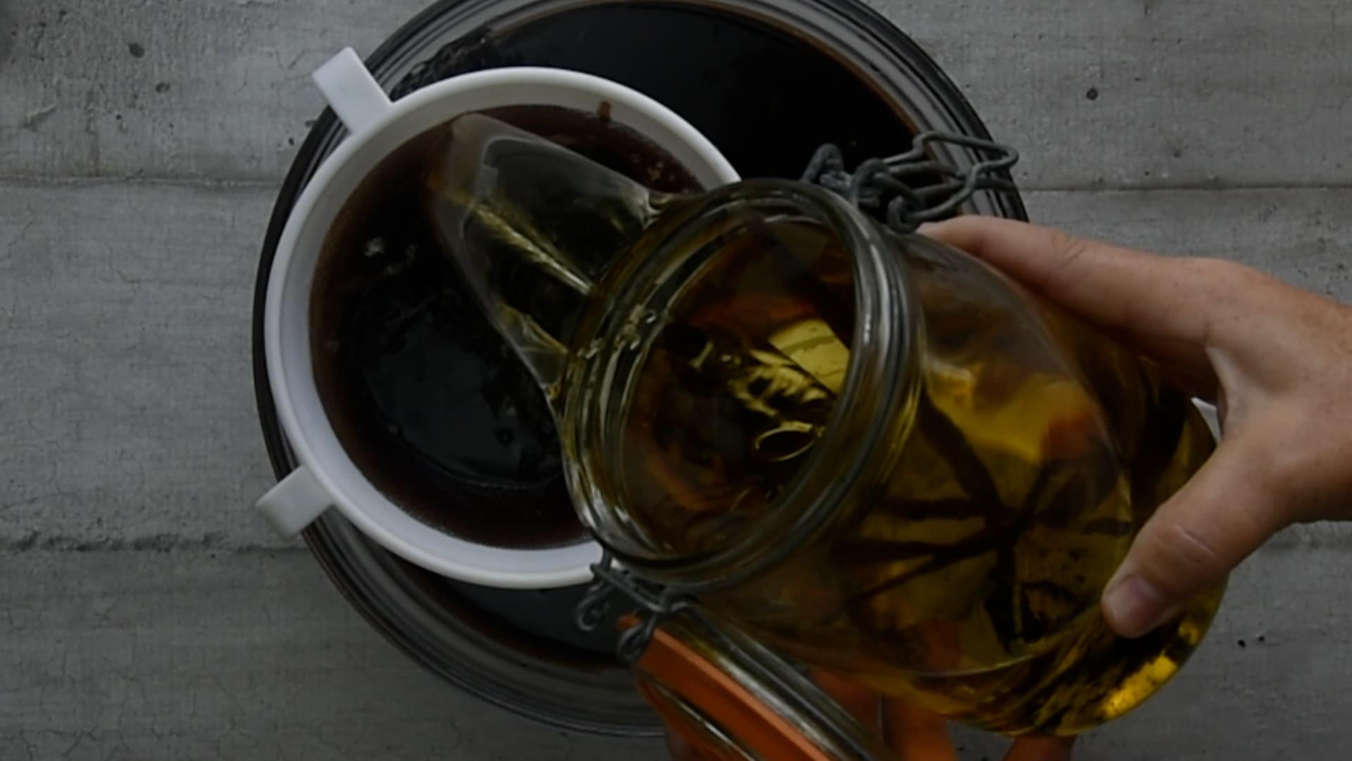 Filter the infused alcohol