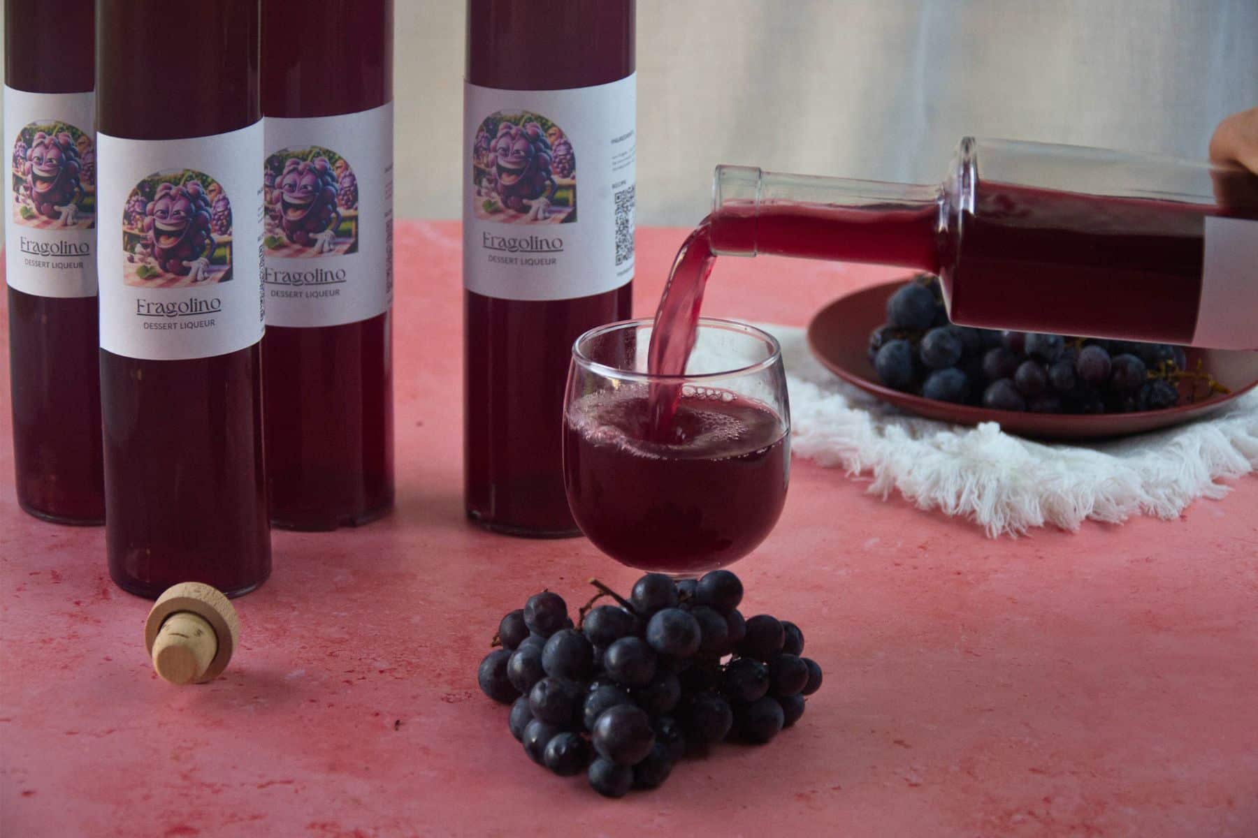 Concord grape wine Fragolino