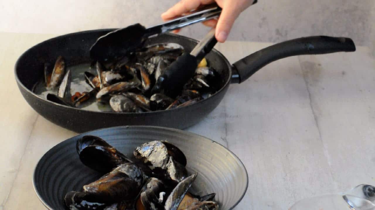 Remove from the pan
