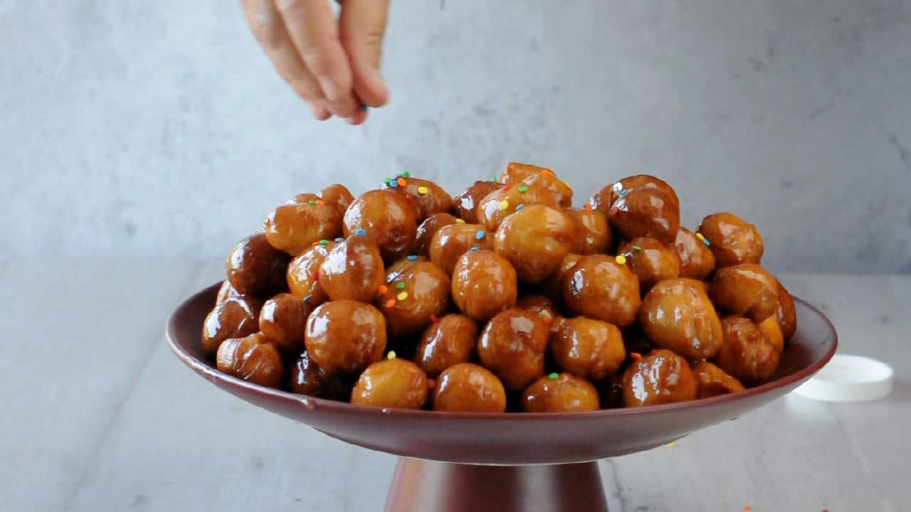 sprinkle with colored sugar