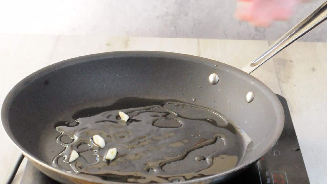 stir fry some garlic