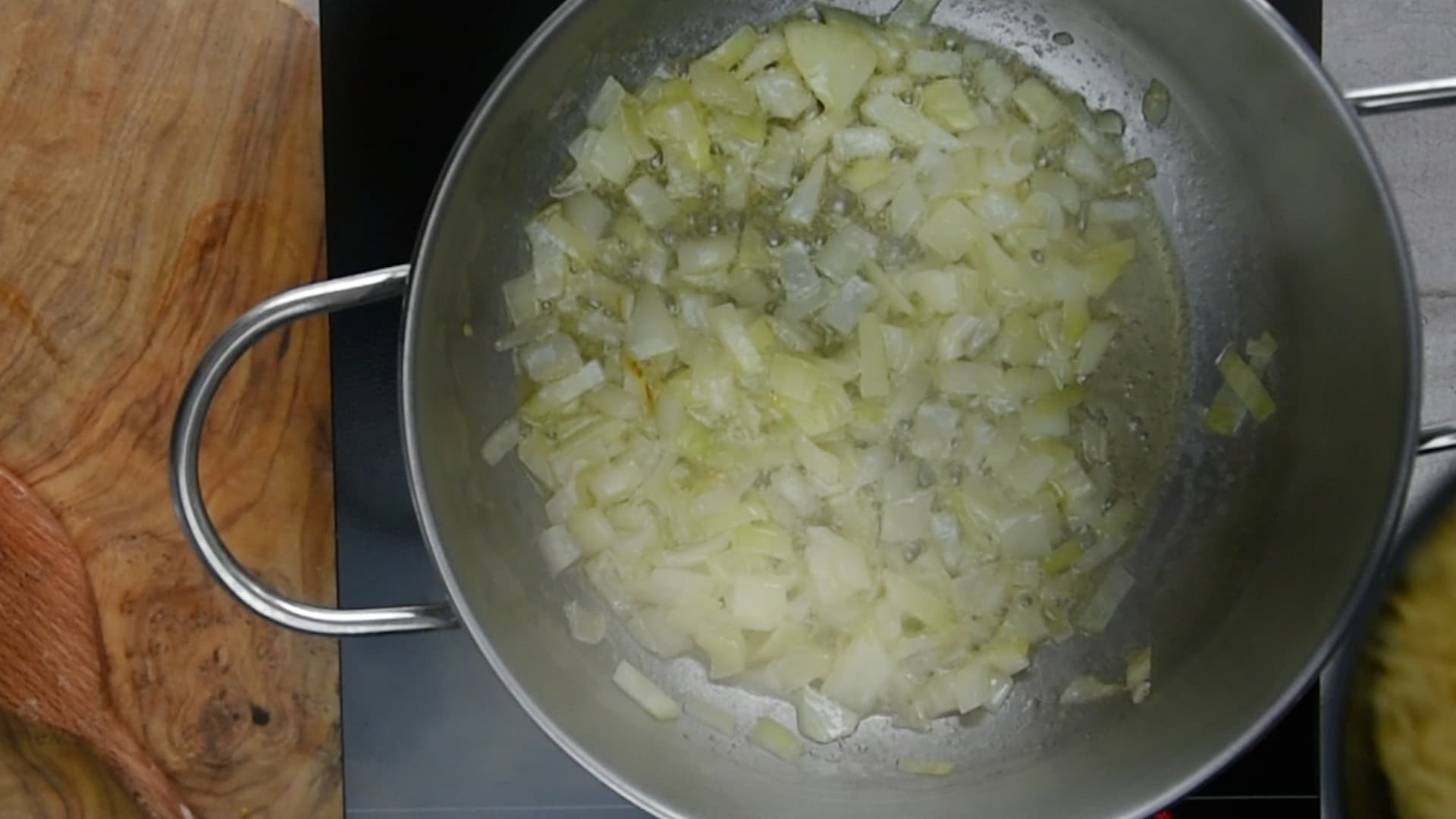 cook the onions