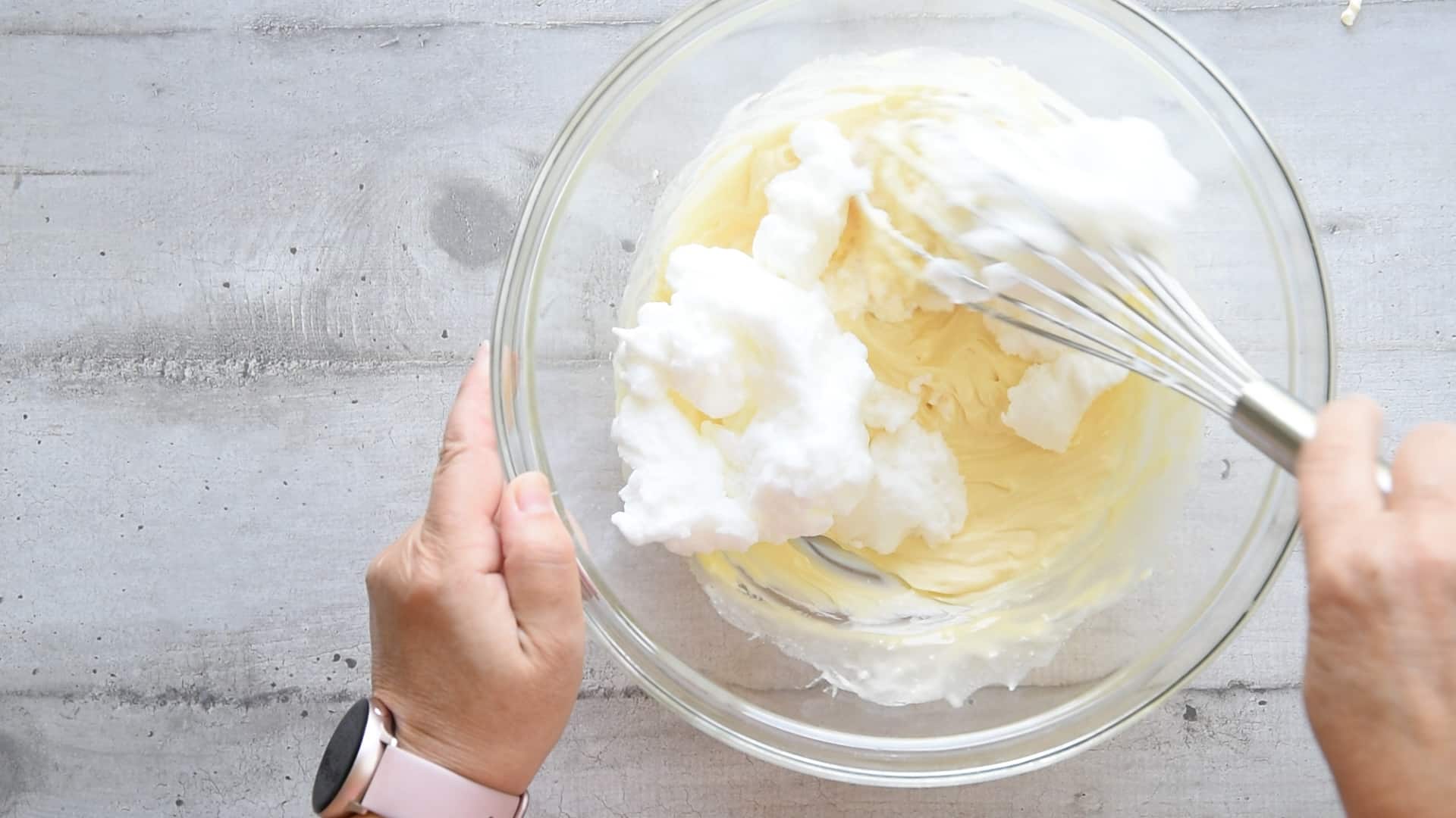 Gently fold them into the mascarpone mixture