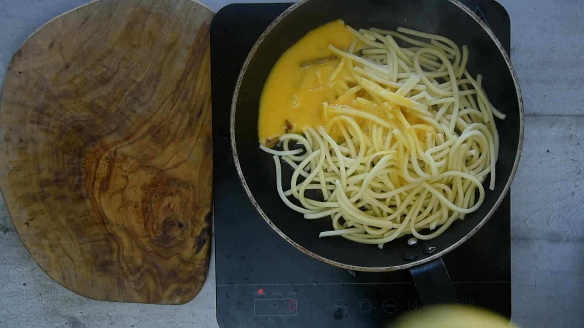 Add the eggs