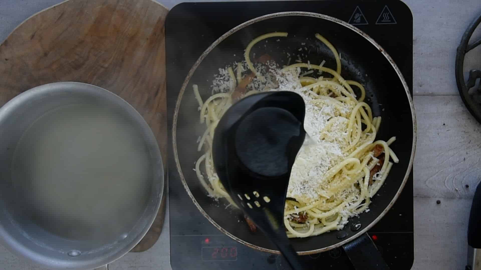 Add the starchy water