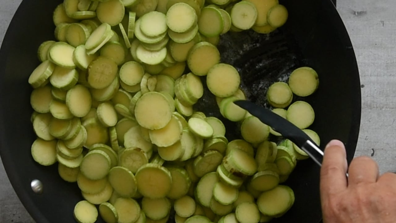 Add the zucchini
