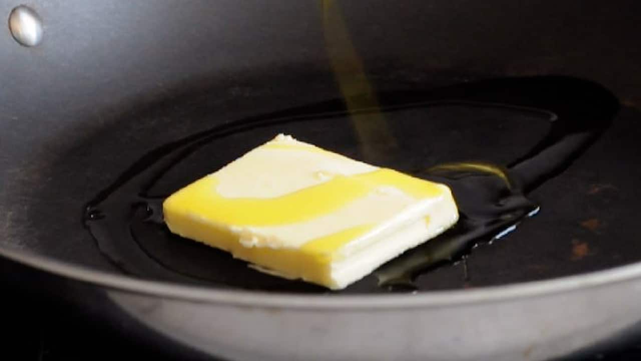 Butter and olive oil