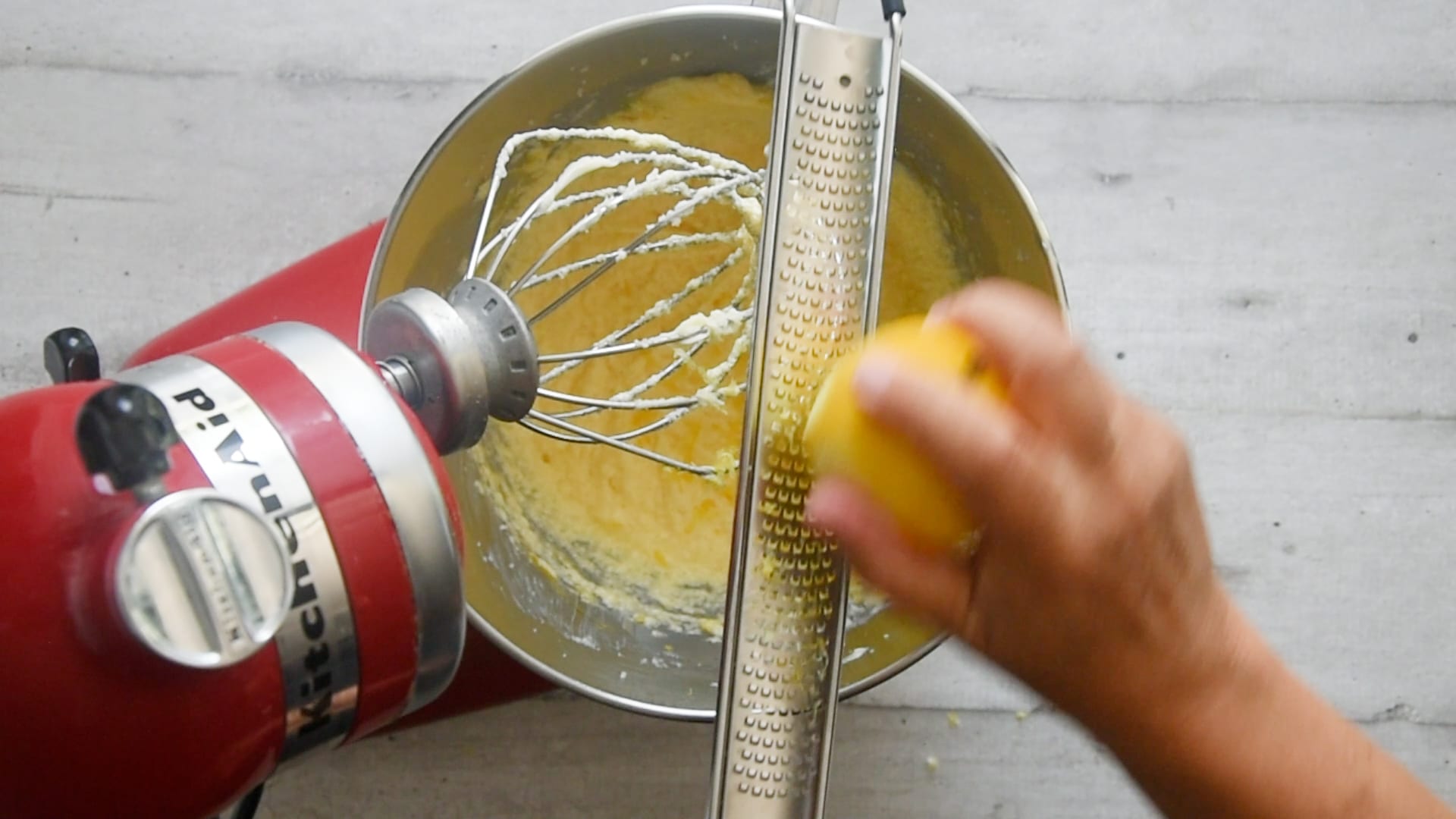 Add lemon zest