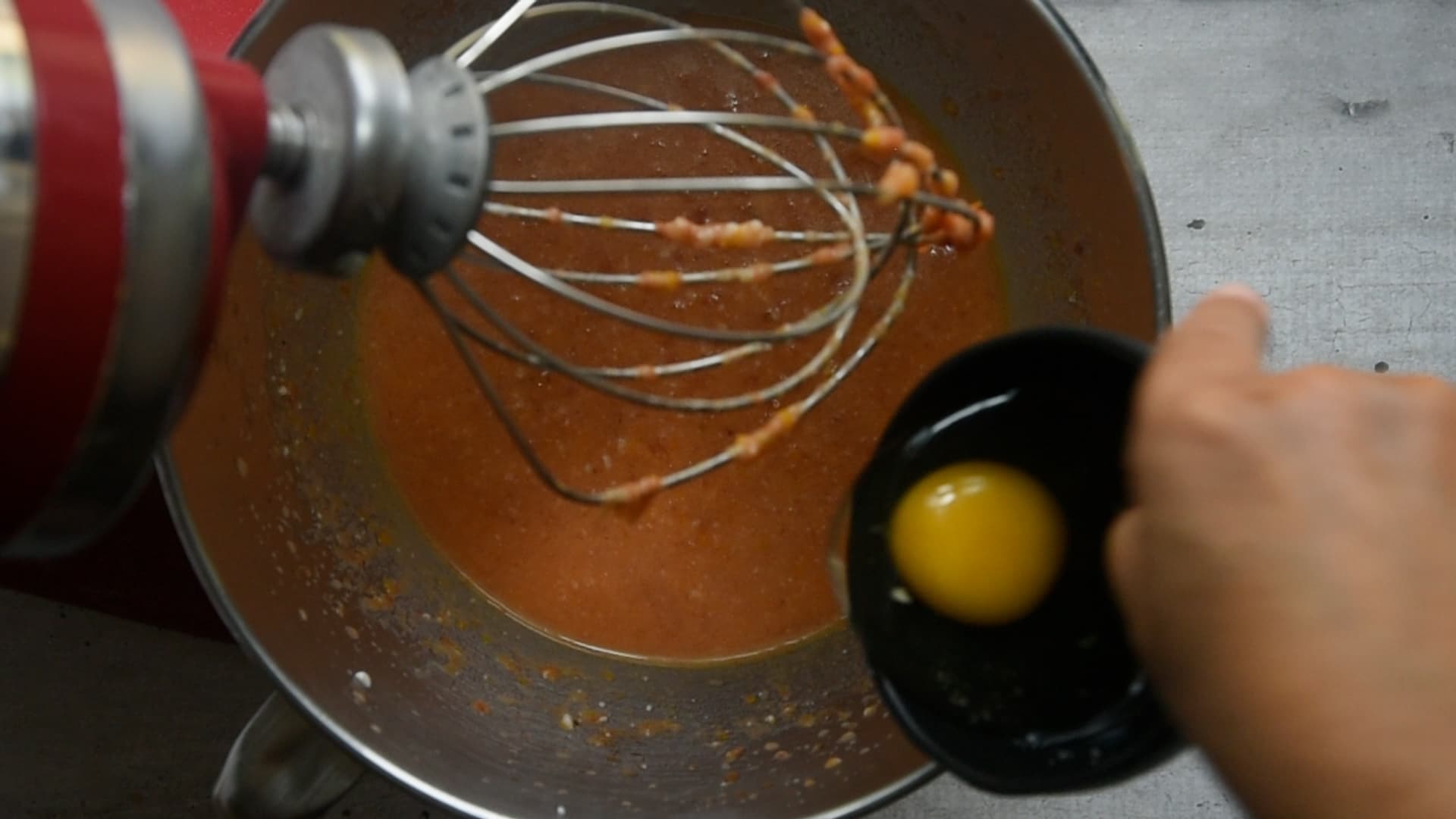 Add the eggs