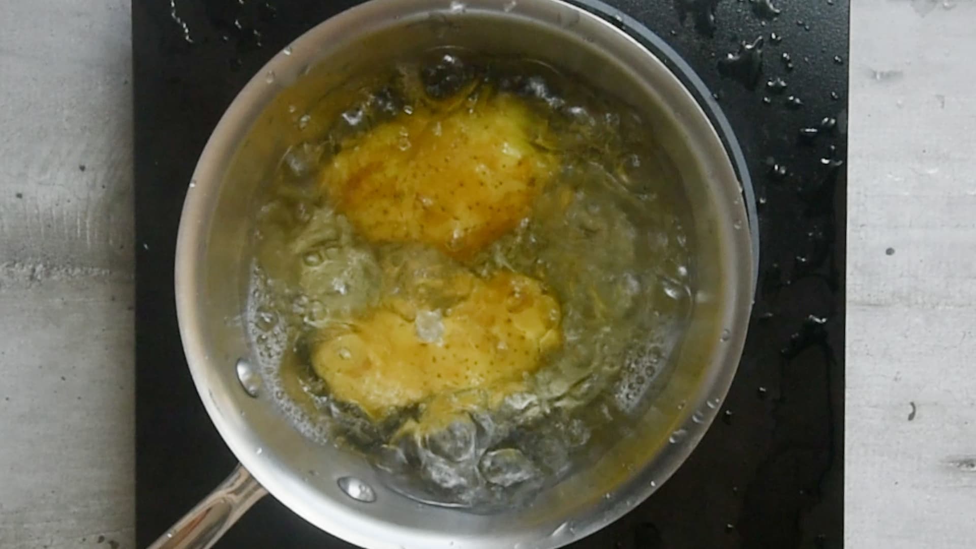 Boil the potatoes