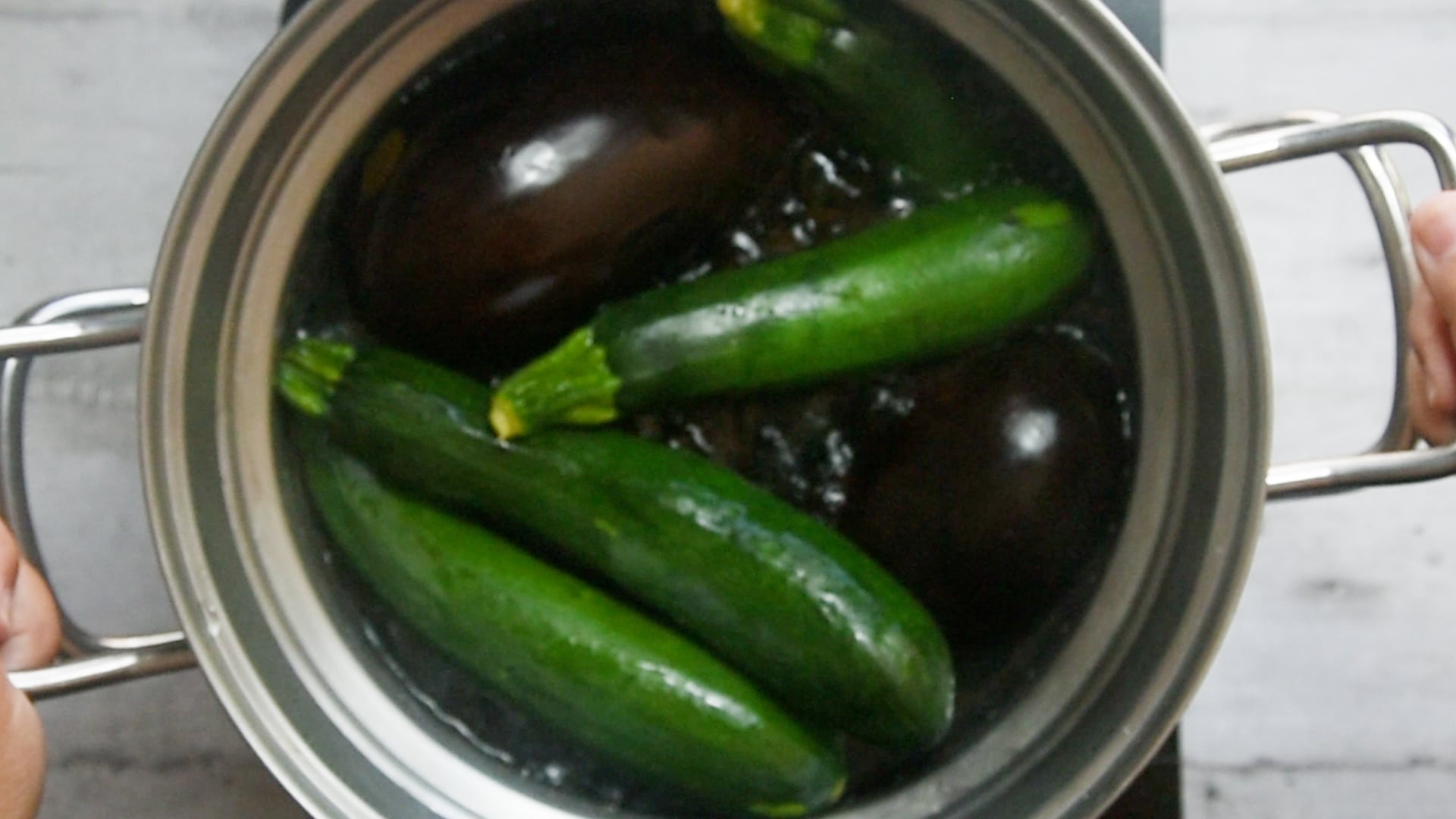 Boil the zucchini