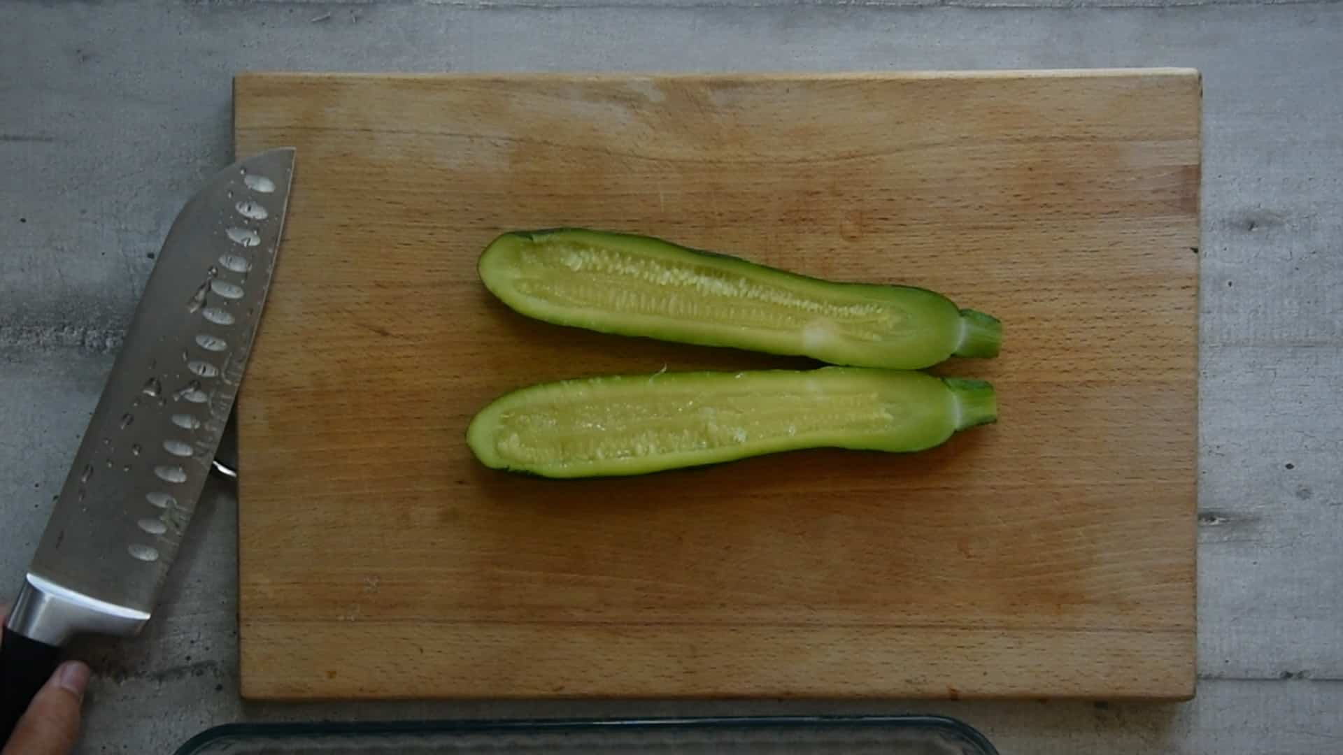Half the zucchini