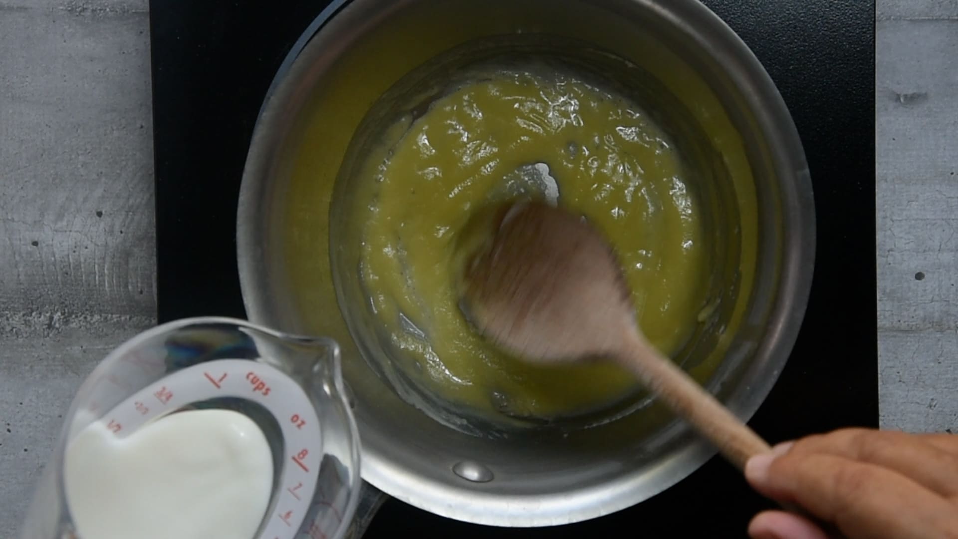 Melt the butter and the flour