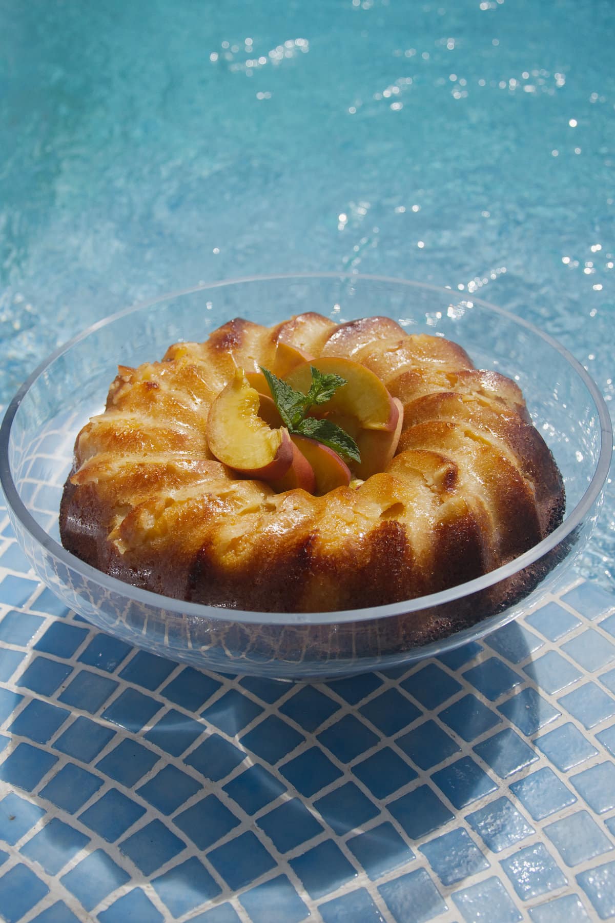 Peach cake