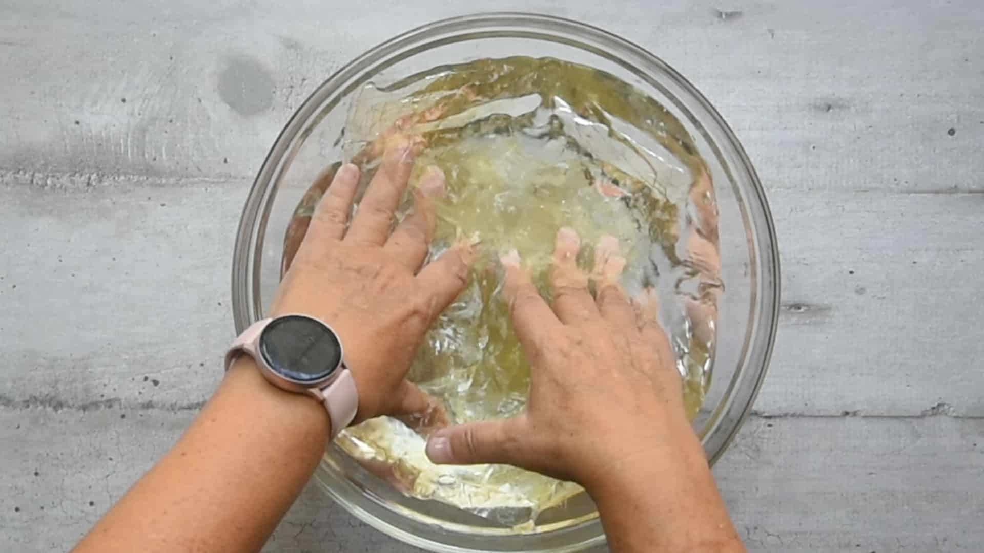 Soak the gelatin in water