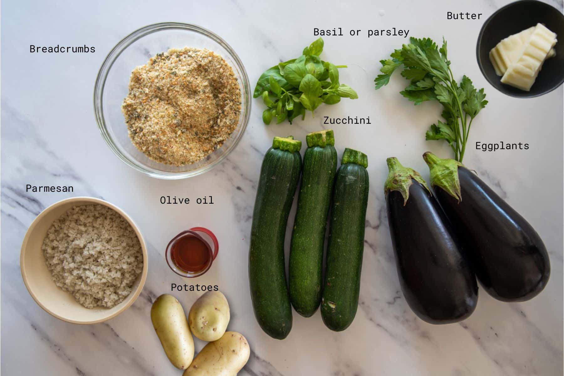 Stuffed vegetables ingredients