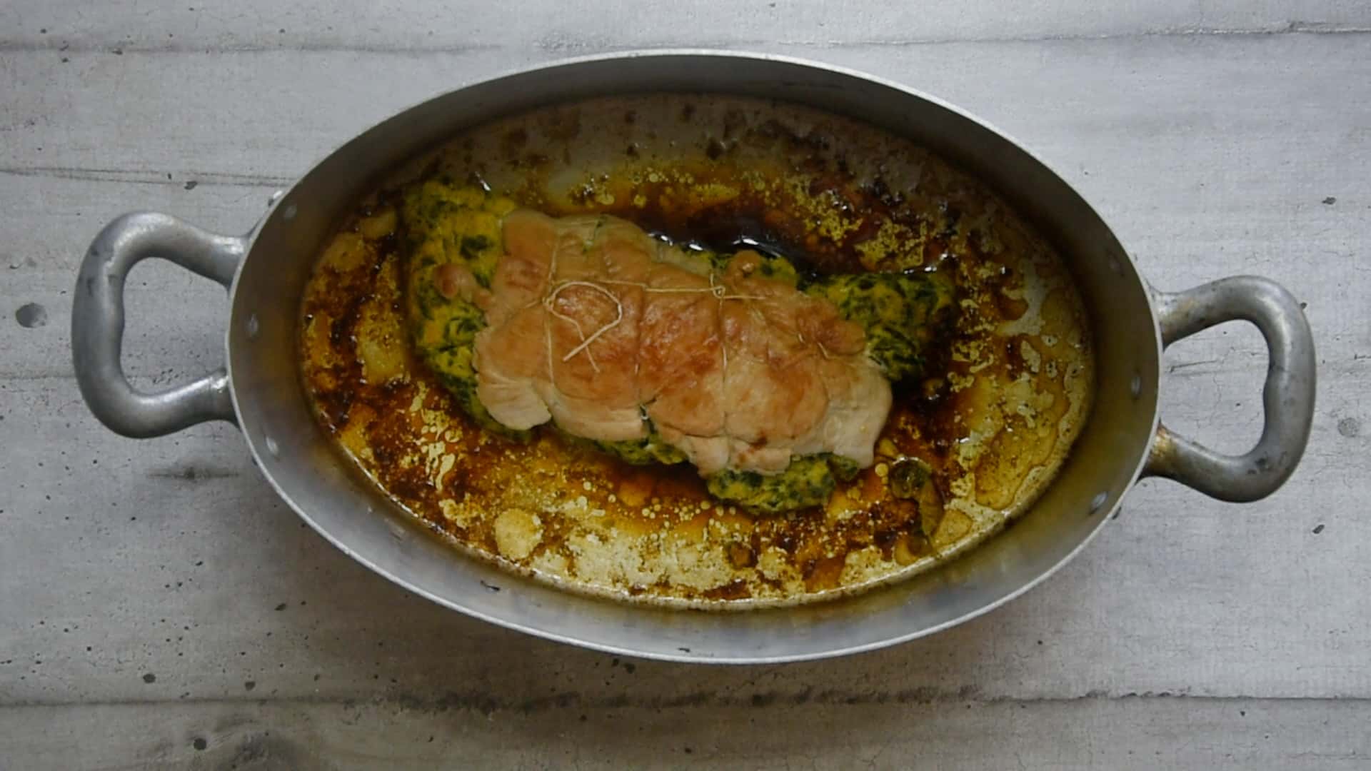 Turn the roll halfway through cooking 