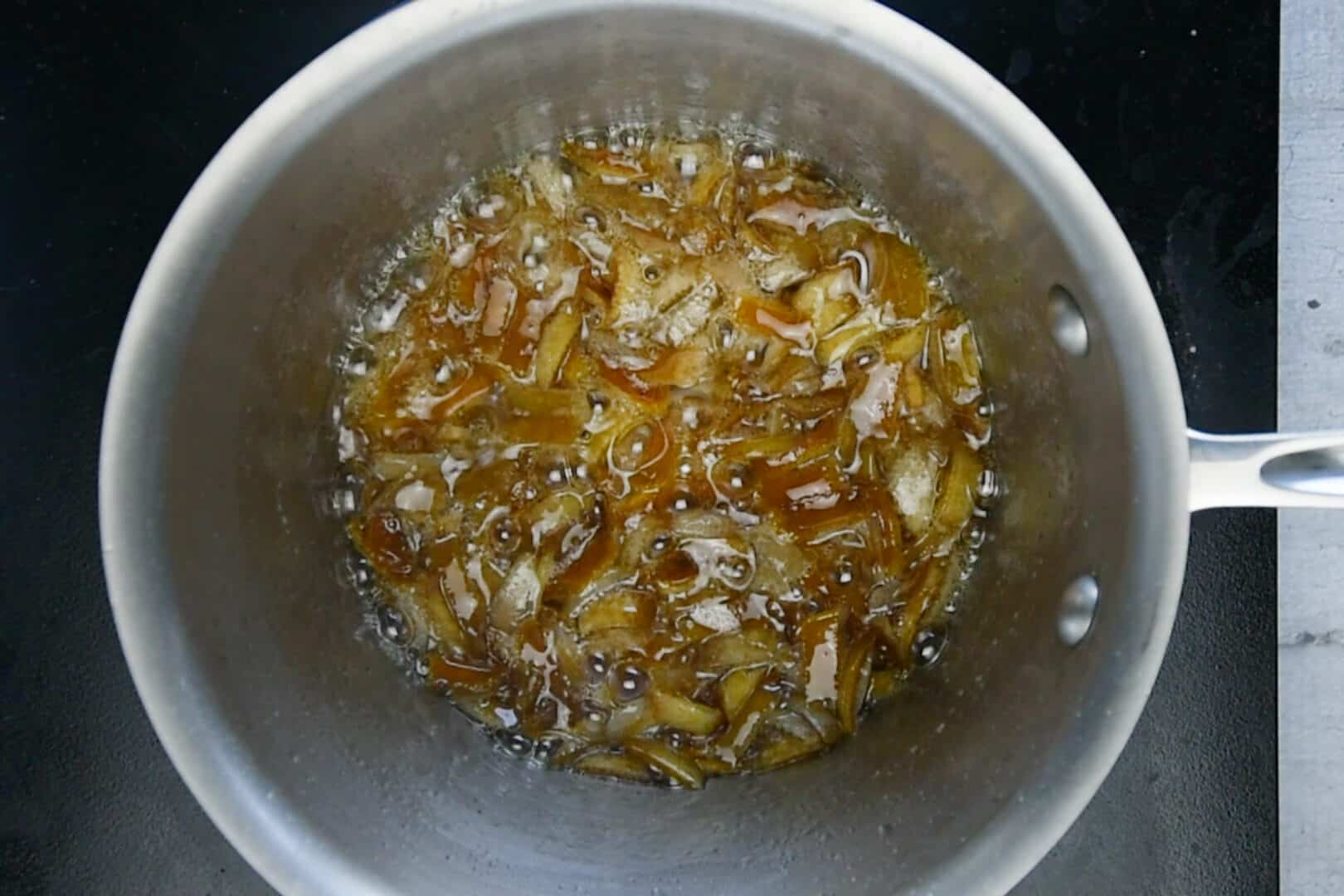 caramellize for 30 minutes
