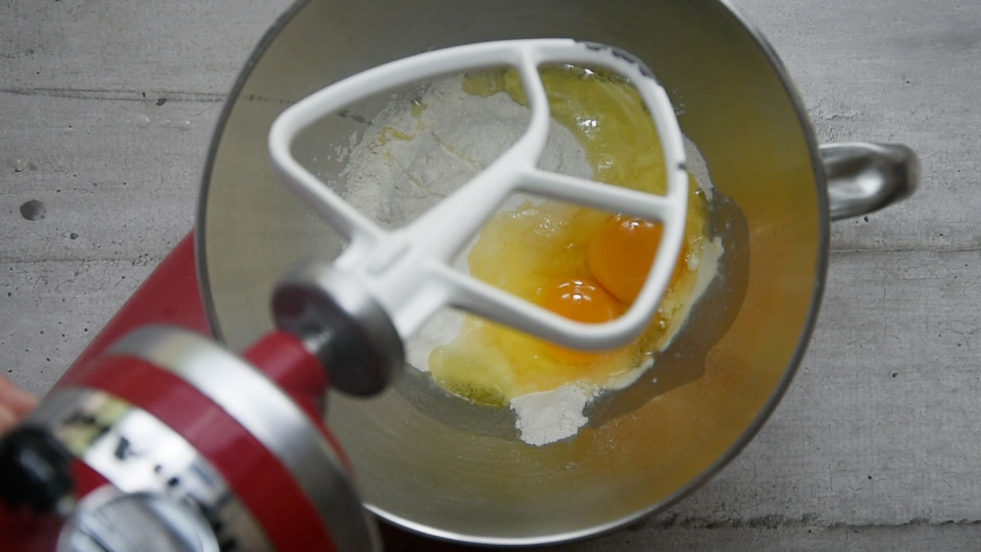 eggs and flour to make the pasta
